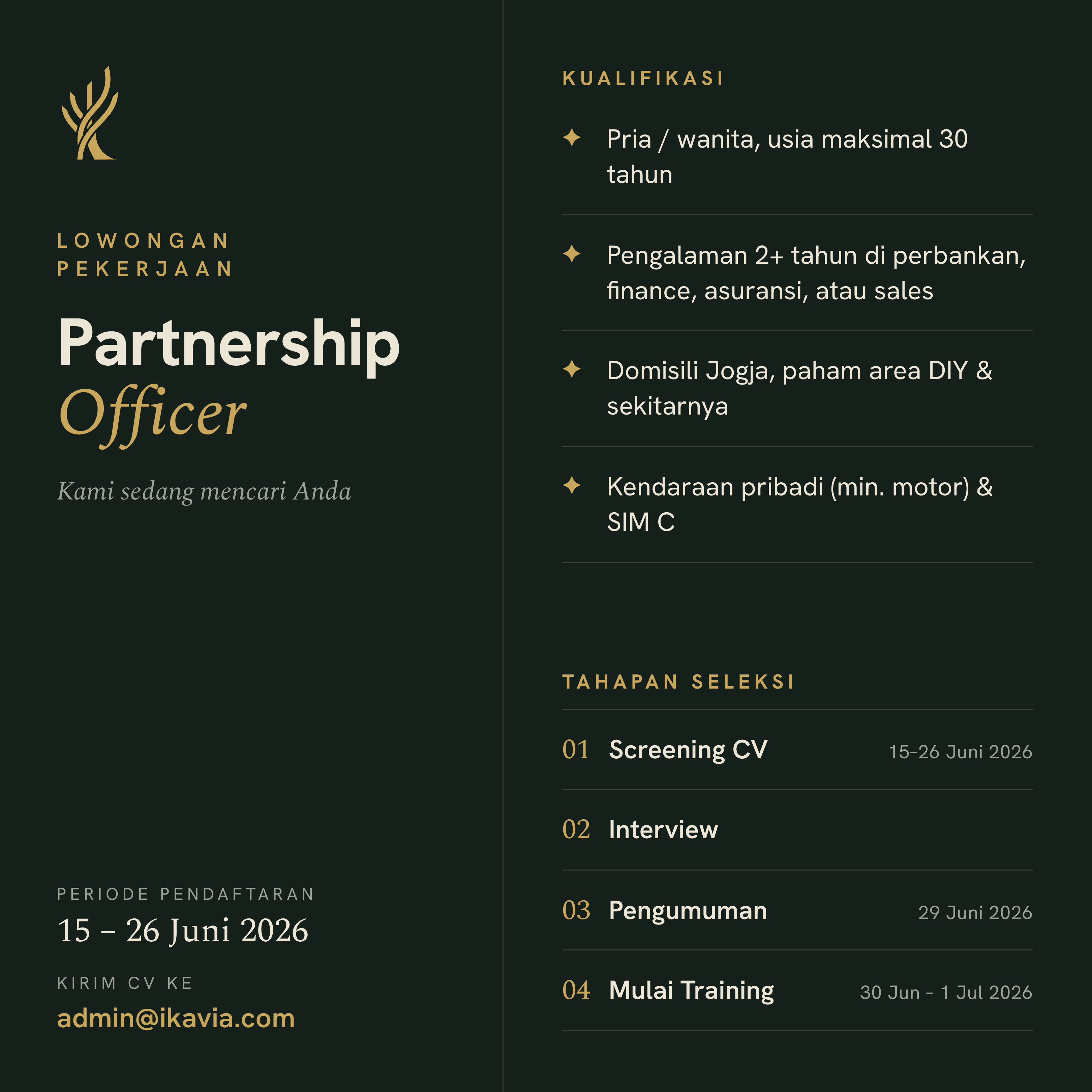 Poster Partnership Officer (Marketing)